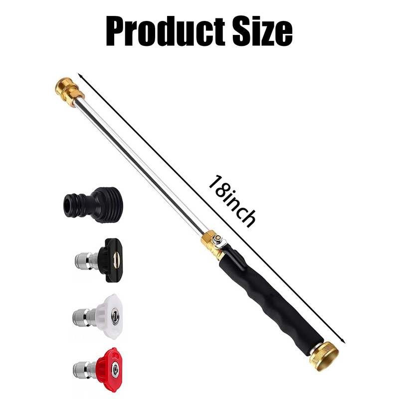 Hydro Jet Hose Nozzle, High Pressure Water Nozzle for 3/4"
