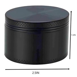 Manual Spice Grinder 2.5 Inch, Aluminum Metal Herb Mill