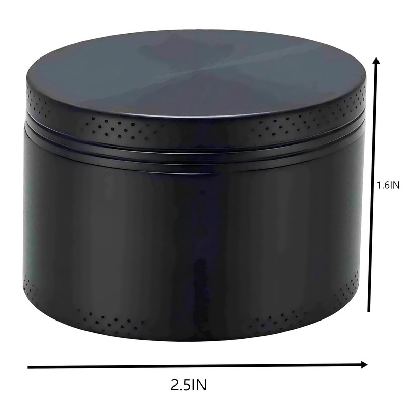 Manual Spice Grinder 2.5 Inch, Aluminum Metal Herb Mill