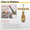 PK1100 Premium Brass Globe Valve Stem & Bonnet with Faucet