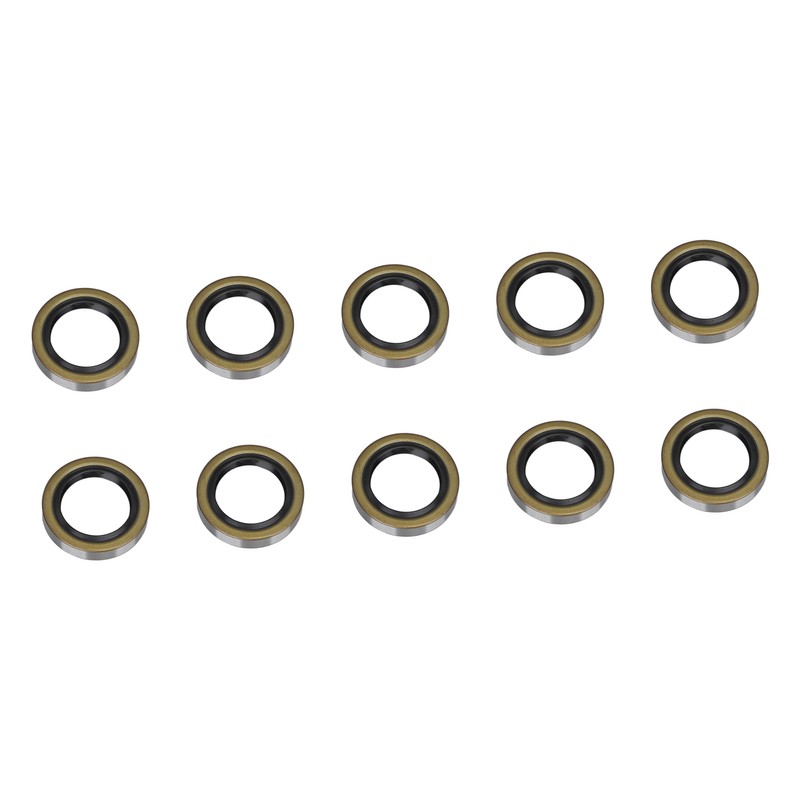 10PCS Double Lip Grease Seals High Hardness Trailer Axle Hub