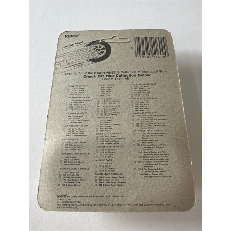 Kidco VINTAGE *NEW* Kidco Tough Wheels Mountain Express Truck Die-Cast