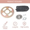 Relibupdater 420 Rear Sprocket 37 Tooth,96L Chain,Front Sprocket 14T Kit
