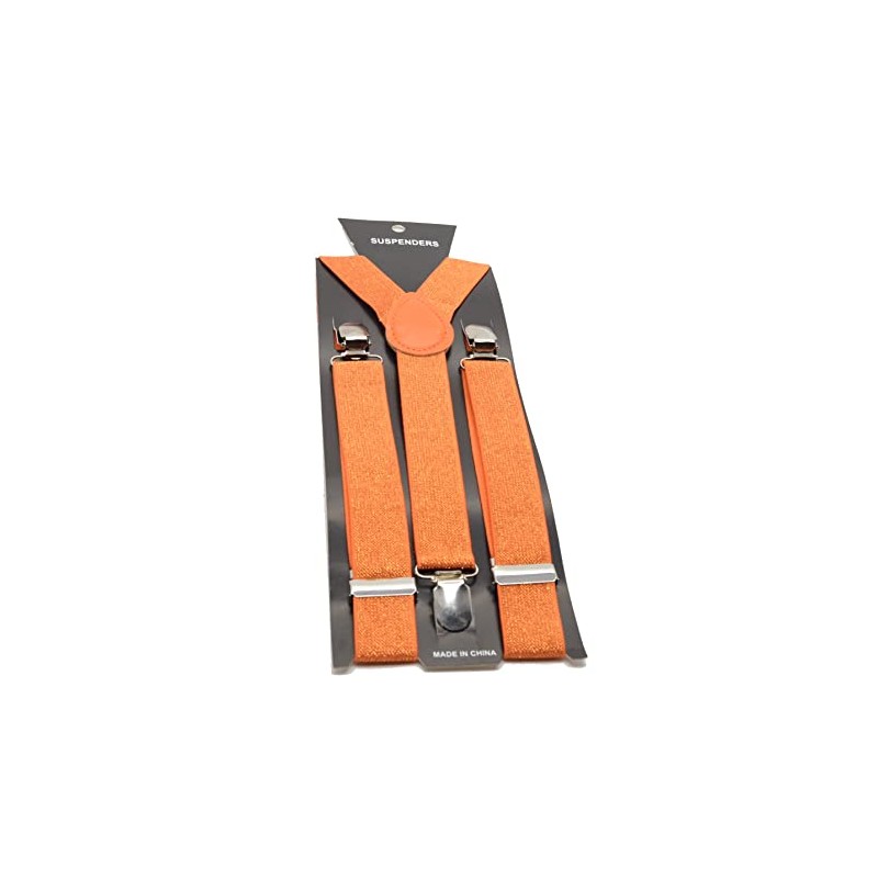 Aries Boutique (Orange) Rhinestone Elastic Braces Orange Straps for Costumes