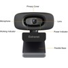 Estranst 2K Quad HD Webcam with Privacy Cover & Noise-Canceling