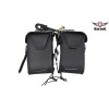 Dream Apparel PVC Black Concealed Carry Motorcycle Touring Biker Saddlebag
