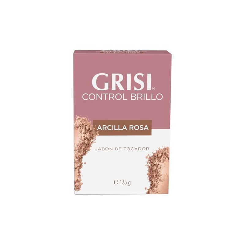GRISI, Jabón de tocador Arcilla Rosa, control brillo Jabón en
