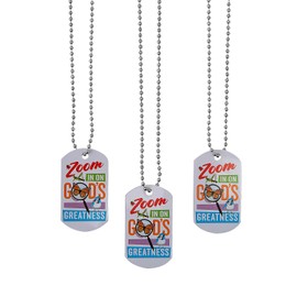 2" Zoom In VBS Religious God’s Greatness Dog Tag Necklaces - 12 Pc.