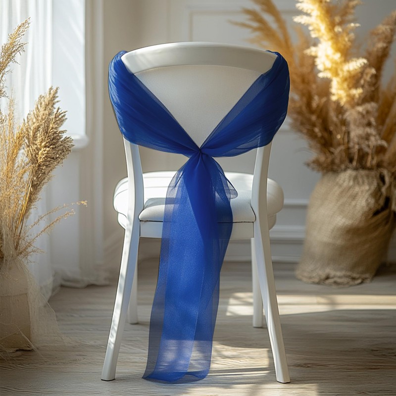 Time to Sparkle Pack of 60 Organza Sashes 22x280cm Wider