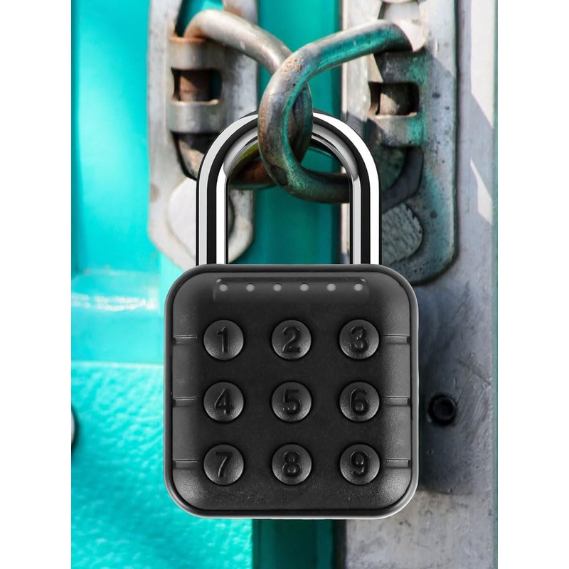 Combination Lock, 6 Digit Password Locker Lock Aluminum Alloy Code