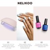 Nelikoo Semi Cured Gel Nail Strips, 20 PCS Gel Nail