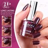 DouborQ Mud Red Color Nail Polish Finger Air Dry Long-lasting