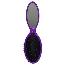 Wet Brush Mini Pop and Go Detangler, Exclusive Ultra-soft IntelliFlex Bristles, Purple, 1 Count