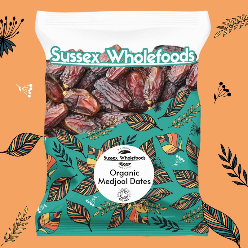 Sussex Wholefoods Organic Medjool Dates 250g - Premium Quality, Delicious,