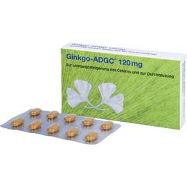 Ginkgo ADGC 120 mg Film-Coated Tablets, Pack of 20