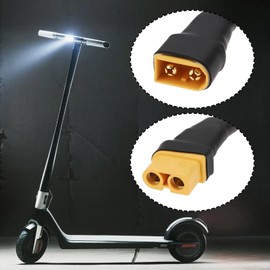 YINETTECH Y-Kabel für E-Scooter Zusätzlicher Akkuanschluss XT60 Stecker mit 25A Sicherung 36V Systemunterstützung