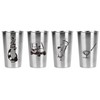 Magic Pine Stainless Pint Cups, Golf (Set of 4)