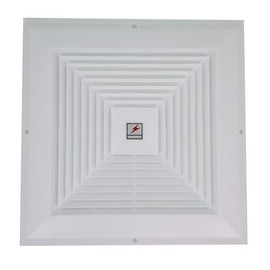 CLAIRLA - Return Air Flow Reinforced Plastic Fan Grille, Sidewall and Ceiling, Vent HVAC Duct grilles Cover Diffuser Square Decorative Covers 11.8"x11.8" (30Wx30L(cm))
