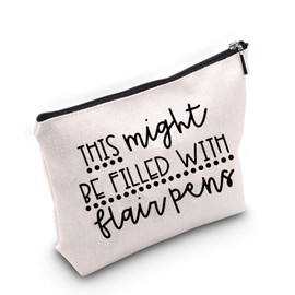 TSOTMO Teacher Gifts Teacher Pen Pouch This Might Be Filled With Flair Pens Pencil Case Teacher Pencil Case (Flair Pens)