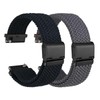 WOCCI 20mm Braided Nylon Watch Bands for Men and Women,