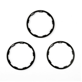 Luckious Bicycle Flywheel Freewheel Washers - 3 PCS Aluminium Alloy Spacer Set for Mountain and Road Bikes