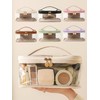 Large Clear Makeup Bag Big Travel Cosmetic Bag On-the-go Toiletry
