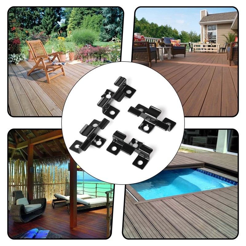 WPC Decking Clips: WPC Mounting Clips Stainless Steel for Mounting