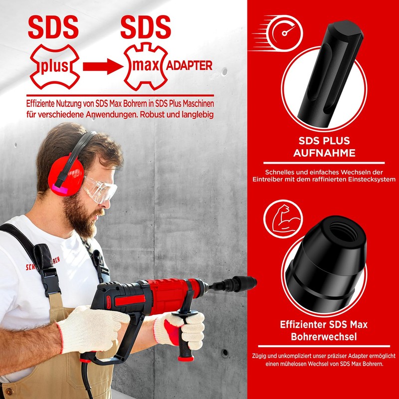 SCHWABENBACH ® SDS Plus to SDS Max Adapter - Adapter