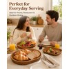 Woven Bread Basket, 3 Pack Wicker Fruit Baskets Rattan Bread