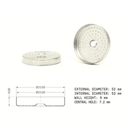 IMS Precision Shower Screen compatible with 54mm Breville Sage Espresso machines Express, Barista Pro, Bambino, Bambino Plus BES450, BES500, BES880, BES810BSS, BES860XL, BES870XL