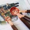 iwobi 4 Pcs Copper Measuring Spoons,Cooking Measuring Spoons Set with