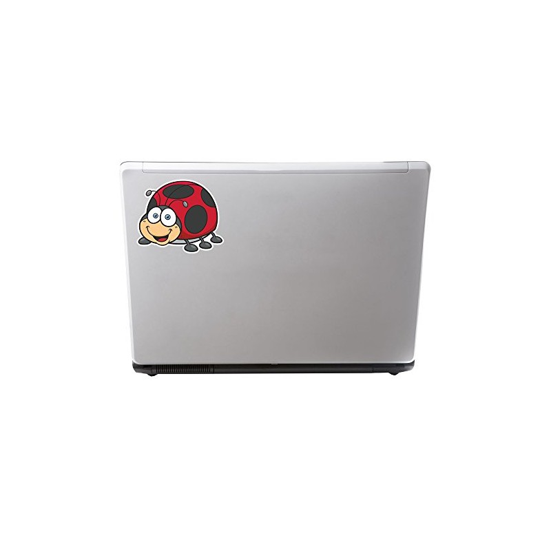 2 x 10cm Ladybird Ladybug Vinyl Sticker Bike Laptop Car