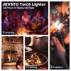 JEVSTU Torch Lighter with Fuel Level Window for Candle, Adjustable