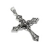 Sterling Silver Celtic Design CZ Cross Pendant
