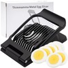 Egg Slicer, Heavy Duty Metal Egg Slicer Cutter for Boiled
