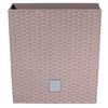 Prosper Plast Rattan Planter Mocca Colour - 22.5cm 8L Capacity