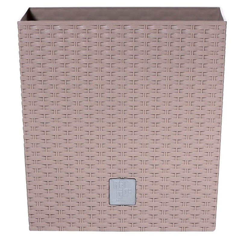 Prosper Plast Rattan Planter Mocca Colour - 22.5cm 8L Capacity