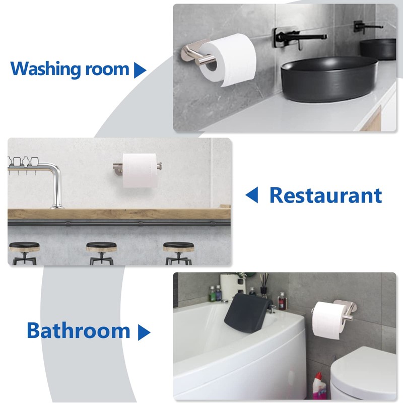 Toilet Paper Holder Self Adhesive, Premium Thicken Stainless Steel Rustproof