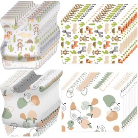 40 Pcs Disposable Placemats and Disposable Bibs Leakproof Travel Feeding Bibs and Place Mats for Boys Girls Home Outdoor Use Individual Packaged - KAMHBE