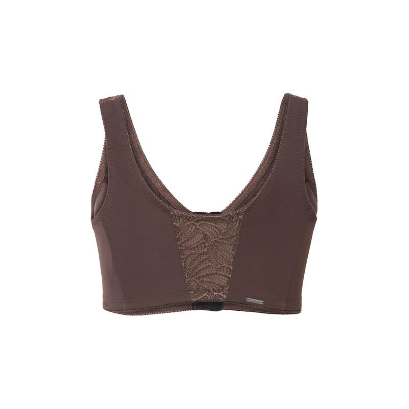 Ulla Popken Women's Relief Kelly Without Underwire, Front Closure, C-D