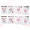 Operitacx 8pcs Escritorios Portable Notepad Floral Notebook Mini Ruled Lined