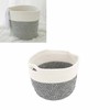 Foldable Laundry Basket Multipurpose Large Capacity Cotton Linen Woven Collapsible