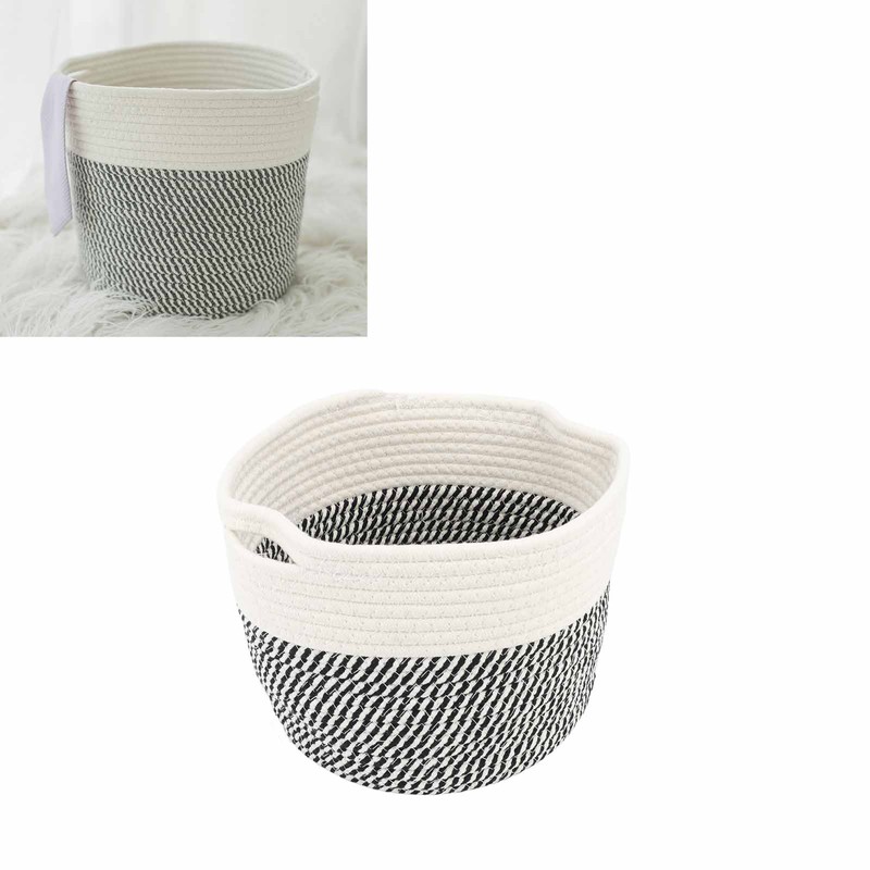 Foldable Laundry Basket Multipurpose Large Capacity Cotton Linen Woven Collapsible