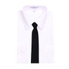 B-ZIP-ADF-19 - Boys Solid Formal Tuxedo 14 inch Zipper Necktie