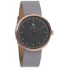 MAST MILANO Men's Ultra Thin Single Hand Watch, black/grey, Strap.
