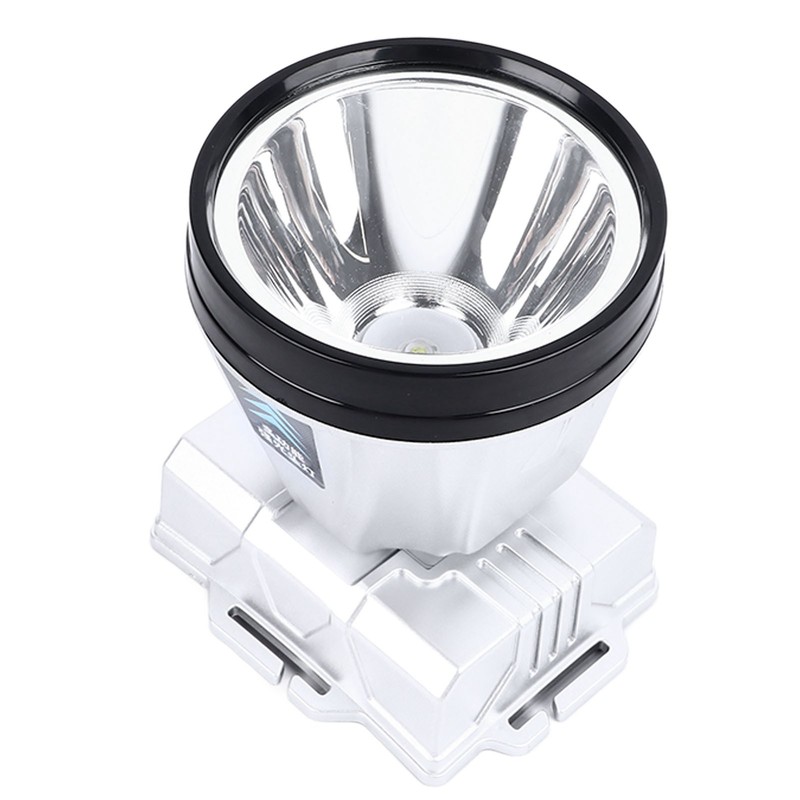 Super Bright Headlamp 90000lm Silver Rechargeable 1600mAh Battery Adjustable Headband