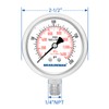 MEASUREMAN Fully Stainless Steel Hydraulic Glycerin Filled Pressure Gauge, 2-1/2"