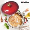 MÜELLERHOME 7.5 QT Enameled Cast Iron Dutch Oven, Heavy-Duty Casserole