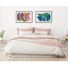 Kate and Laurel Sylvie Bright Abstract Framed Canvas Wall Art