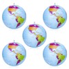 RosewineC 5 Pack Inflatable Global World Globe 38cm,Explore The World,Educational